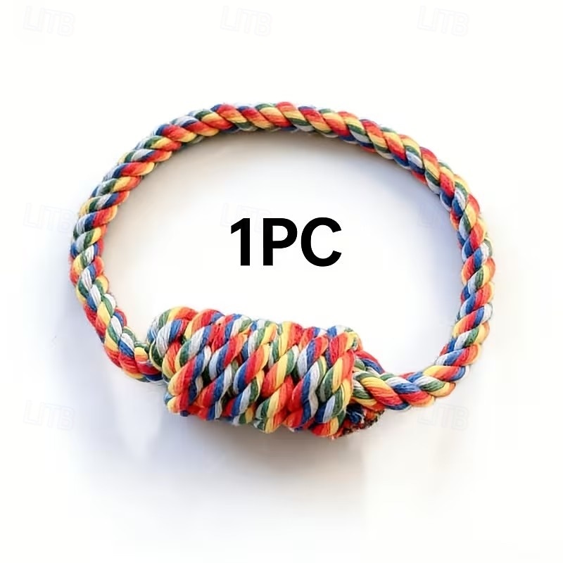 1pc Large Breed Knot Dog Toy-Multicolor, Tough Chew Toy for Aggressive Chewers, Heavy Duty Dental Floss Toy Kit Anti-Chew Design 2026 - $19.99 –P7