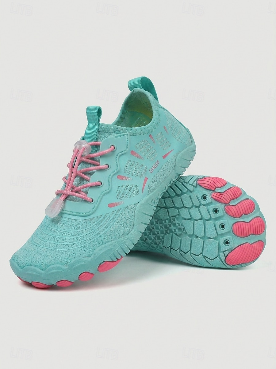 Zapatillas acuáticas azules de secado rápido para mujer con cordones elásticos ajustables: calzado transpirable de ajuste ancho, antideslizante, ideal para la playa, el snorkel y la natación. 2026 - $34.99 –P1