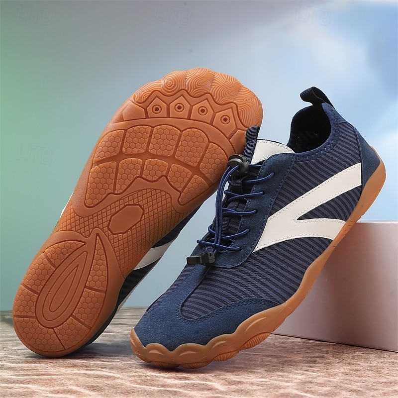 Men's Navy Barefoot Shoes - Wide Toe Box Wide Fit Sneakers - Lightweight Breathable Big Toe Walking Shoes for Wide Feet, Travel, Daily Wear and Casual Outdoor Use 2026 - $42.99 –P8