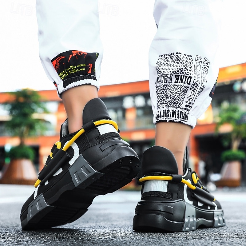 Men's Red Athletic Sneakers, Lace-Up Sport Running Shoes, Bold Colorblock Training Shoes for Gym, Streetwear, Outdoor 2026 - $42.99 –P7