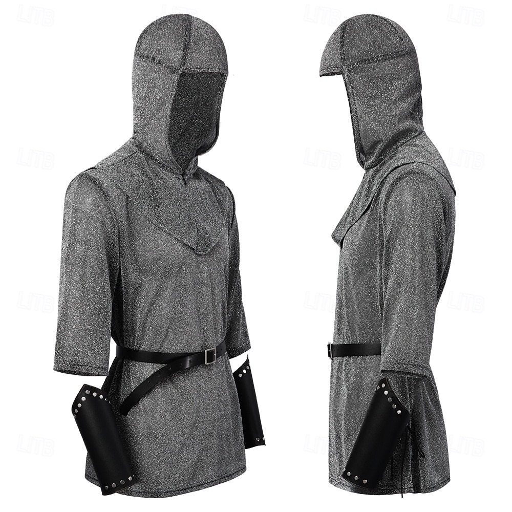 Retro Vintage Medieval Renaissance Armor Shirt Tunic Knight Ritter Crusader Celtic Knight Fancy Dress Men's Viking Halloween Carnival Masquerade Performance Stage Renaissance Fair Adults Shirt Shawl 2026 - $40.99 –P1