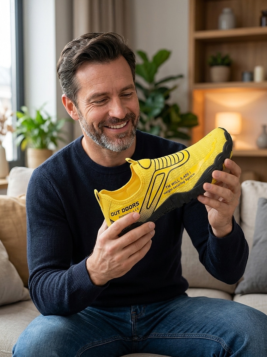Chaussures aquatiques jaunes pour hommes - baskets minimalistes à séchage rapide - chaussures d'extérieur respirantes et antidérapantes pour les activités nautiques, les promenades sur la plage, la natation et les voyages de vacances de 2026 ? $32.99 –P2