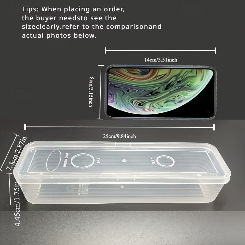 1/2/4 Pcs Durable Plastic Food Storage Box, Long Shaped Airtight Refrigerator Organizer, Sealed Fresh-Keeping Container, Practical Kitchen Supplies For Coriander, Green Onions, Mint Fresh Vegetables 2026 - $7.49 –P4