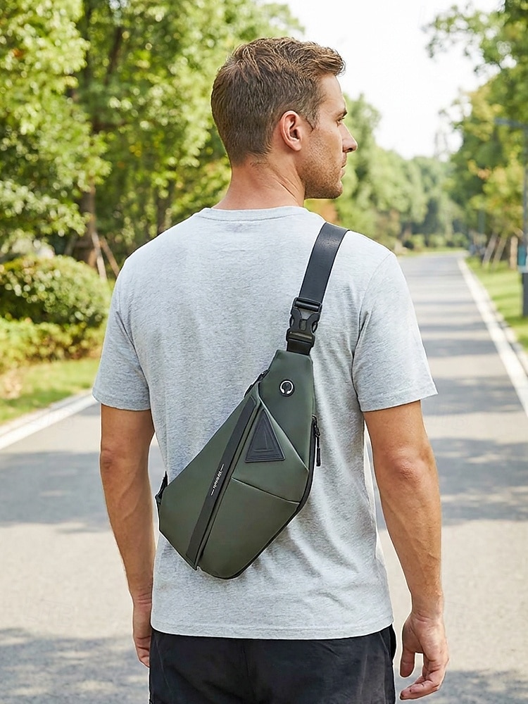 Borsa a tracolla da uomo, in poliestere resistente e impermeabile con tracolla regolabile, design moderno e minimalista, ideale per gli spostamenti in città, i viaggi e l'uso quotidiano. del 2026 a $19.99 –P3
