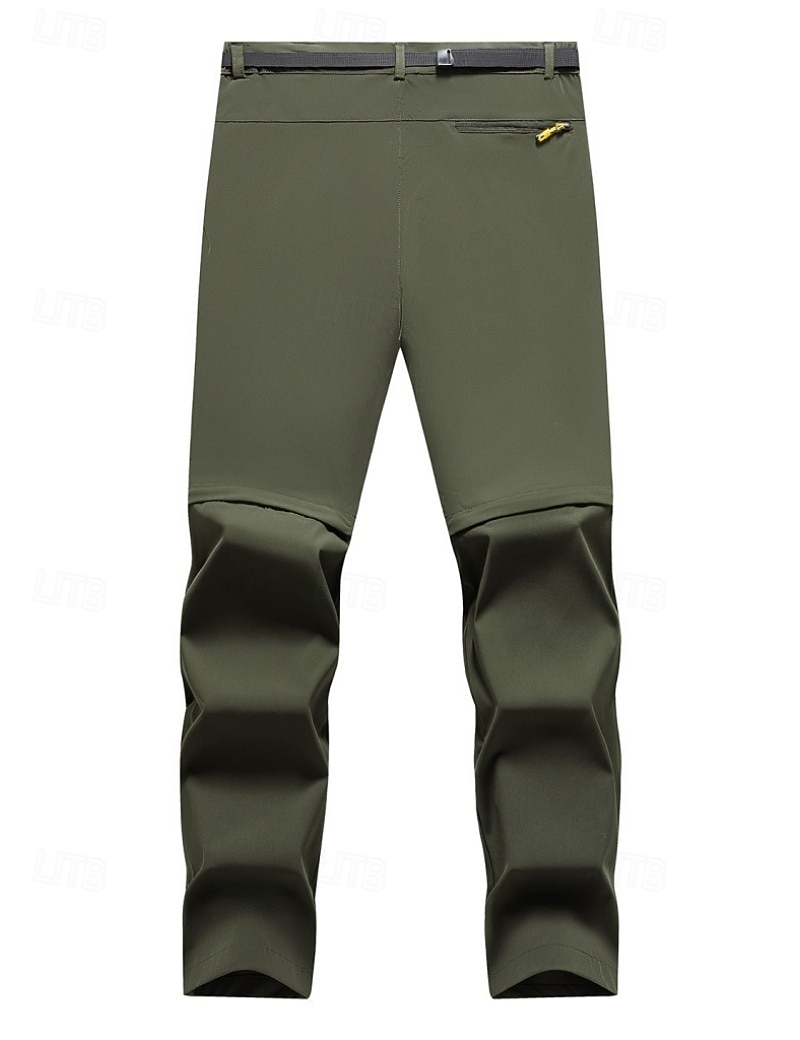 Herr Långbyxor Taktiska byxor Casual byxor Vandringsbyxor Utomhusbyxor Ficka Konvertibel Ensfärgat Vattentät Snabb tork Dagligen Utomhus Helgdag Streetwear Stylish Kaki Svart Oelastisk 2026 - $39.99 –P9