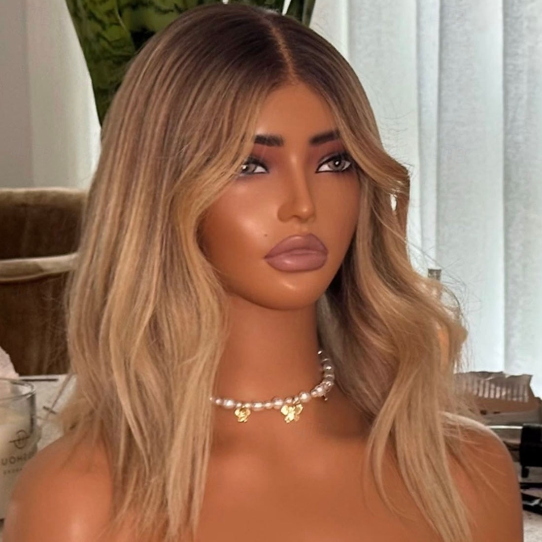 Human Hair 5x5 Closure 13x4 Lace Front Wig Middle Part Brazilian Hair Wavy Blonde Multi-color Wig 150% 180% Density with Baby Hair Ombre Hair Natural Hairline 100% Virgin Glueless For Women Short 2026 - $393.89 –P4