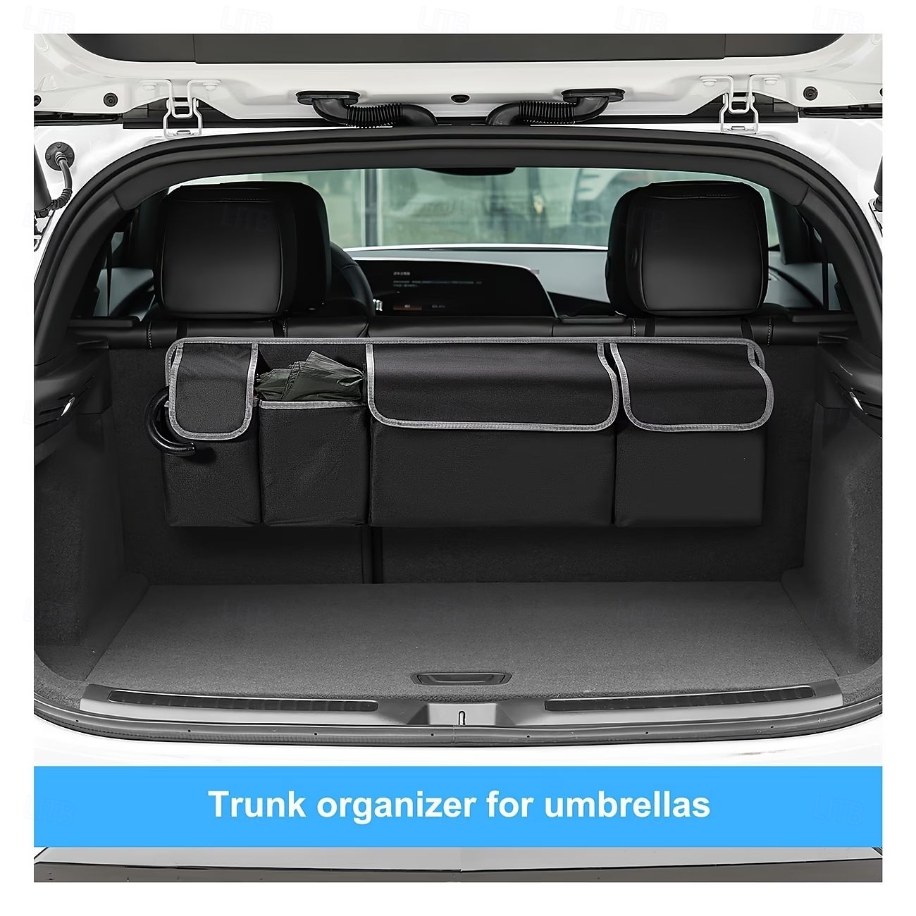 Auto-Rückenlehne &Kofferraum-Organizer, Hängetasche aus 600D Oxford-Gewebe für die Sitzlehne, vielseitige Aufbewahrungstasche fürs Auto, robuster, verschleißfester Organizer, kompatibel mit SUV und 2026 - $14.49 –P6