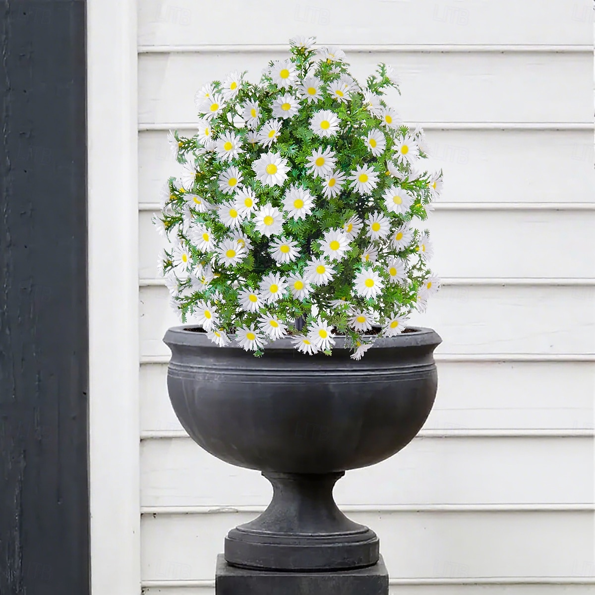 Estaca de crisântemo artificial branco de 56 cm (22 polegadas), topiaria de margarida artificial para casa, jardim e quintal. &decoração de jardim, casamento &Flores artificiais duráveis para festas, de 2026 por $39.99 –P14