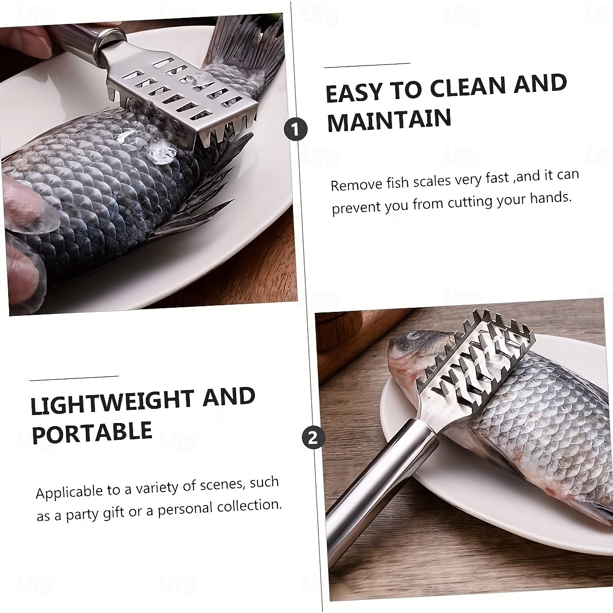 4pcs Stainless Steel Fish Remover Tool Set, Kitchen Scaler Fish Skin Graters Cleaning Peeler Scaler Scraper, Ideal for Home, Kitchen, Seafood Markets, and Professional Seafood Preparation 2026 - $12.99 –P8