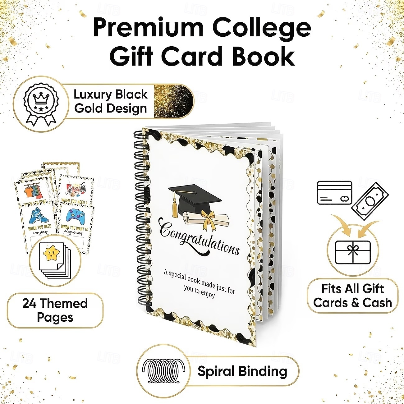 Álbum de tarjetas de regalo de graduación 2026, un portatarjetas de regalo esencial para graduados que se independizan, portatarjetas sorpresa de cumpleaños para paquetes de regalo creativos, regalo 2026 - $14.99 –P8