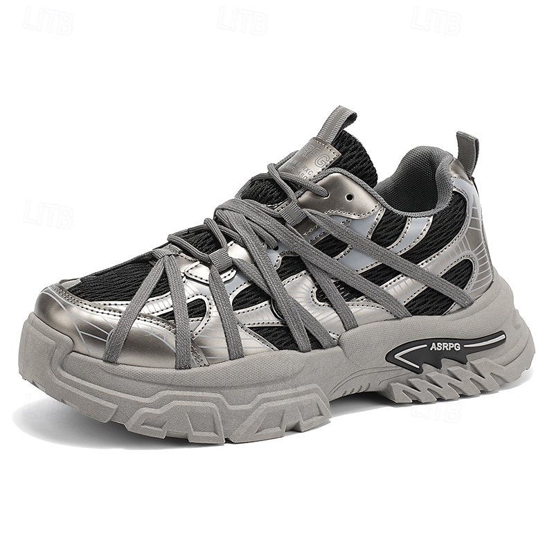 Men's White Outdoor Sneakers Lightweight Breathable Lace-Up Comfort Walking Shoes for Travel, Hiking, Daily Wear and Weekend Adventures 2026 - $34.99 –P2