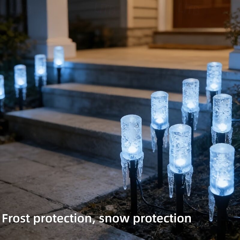Outdoor Solar Lights Colorful LED Icicle Garden Stake Lights, IP65, Warm Glow Landscape Lighting, Ideal for Courtyards, Lawns, Patios, Walkways, Fences, And Party Decorations Lighting  10led / 20led 2026 - $35.99 –P13
