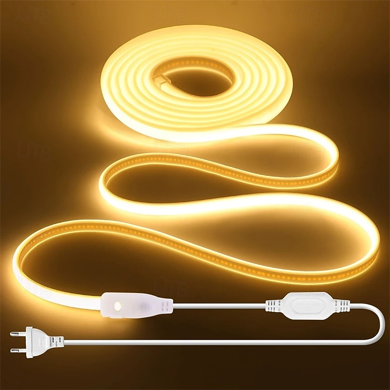 220V Dimmable COB LED Neon Strip Light Outdoor Waterproof Super Bright 280LEDs/M Flexible Lamp Garden Home Bar Decor 2026 - $8.99 –P3