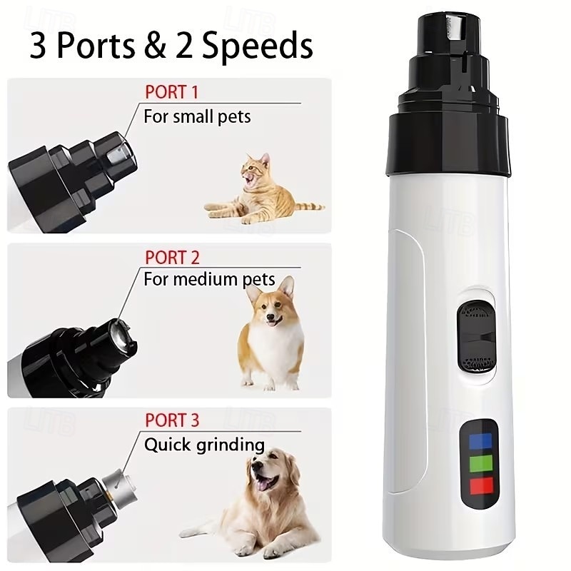 Silent Groom Pro Nail Grinder, Dog Nail Trimmer, Rechargeable Usb Charging Electric Pet Nail Grinder, Pet Nail Grinder for Dogs, Silent Dog Nail Grinder, Dog Nail Trimmers 2026 - $23.99 –P4