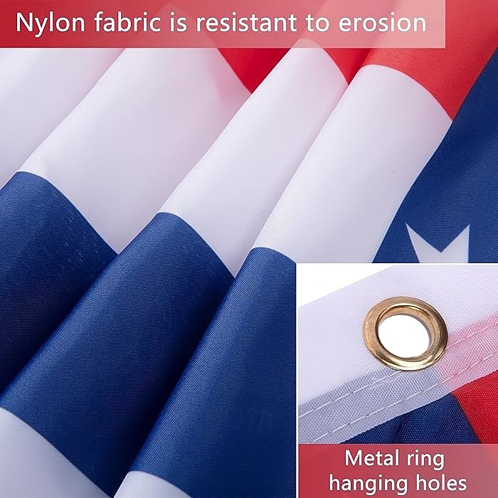 Conjunto de 3 bandeirinhas americanas plissadas de 1,5 x 45 cm (5 x 1,5 pés), bandeirinhas patrióticas americanas tradicionais para o 4 de julho, bandeira americana plissada em formato de leque para de 2026 por $39.99 –P5