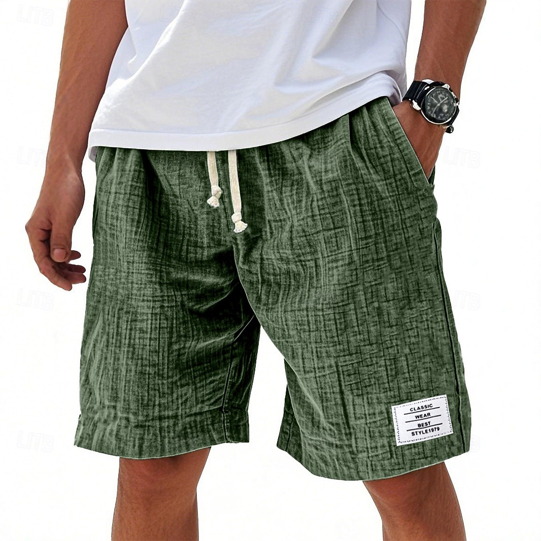 Per uomo Shorts Pantaloncini Estivi Shorts da Spiaggia Pantaloncini casual Coulisse Elastico in vita Tinta unica Comodità Lunghezza al ginocchio Quotidiano All'aperto Abbigliamento casual alla moda del 2026 a $11.99 –P6