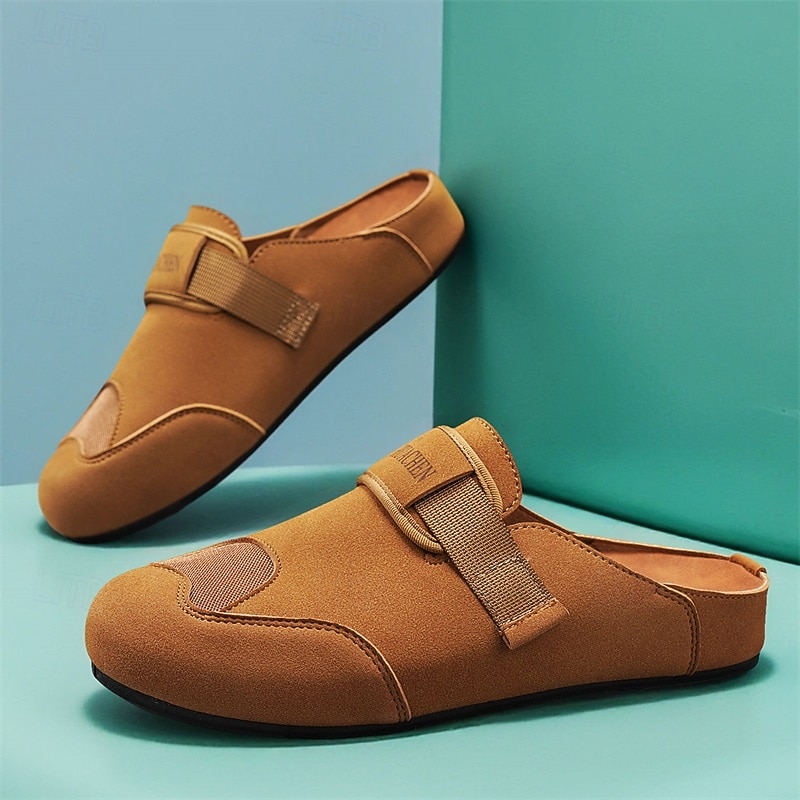 herrsandaler med stängd tå, slip-on-skor med justerbar rem, bekväma sommarskor för stranden, resorten, vardagsbruk 2026 - $32.99 –P2