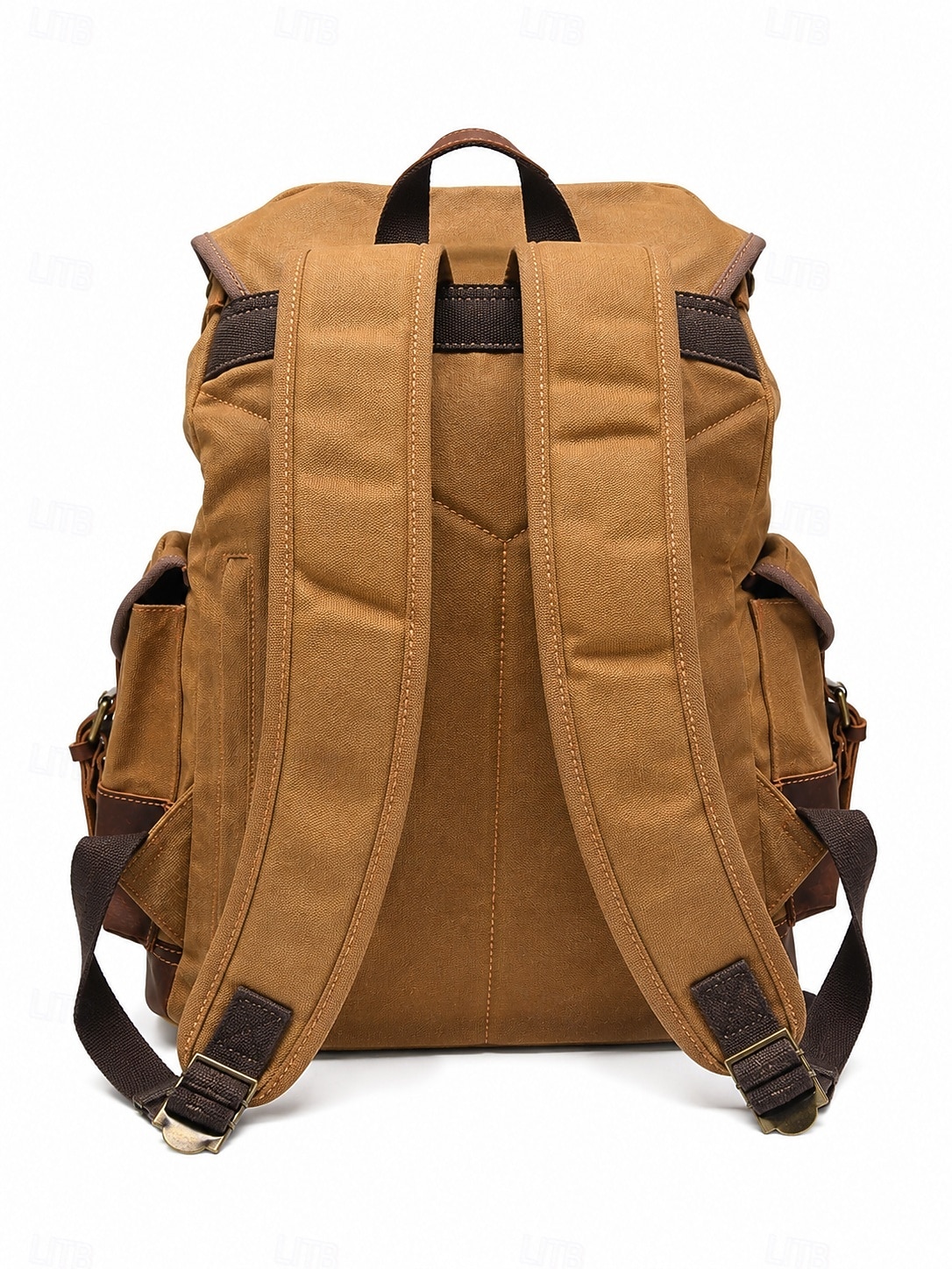 canvas rutsack backpack true leather Travel - Laptop Khaki / Coffee / Army Green / Grey / Black Features Ismart Waxed Canvas Backpack, Roll-Top