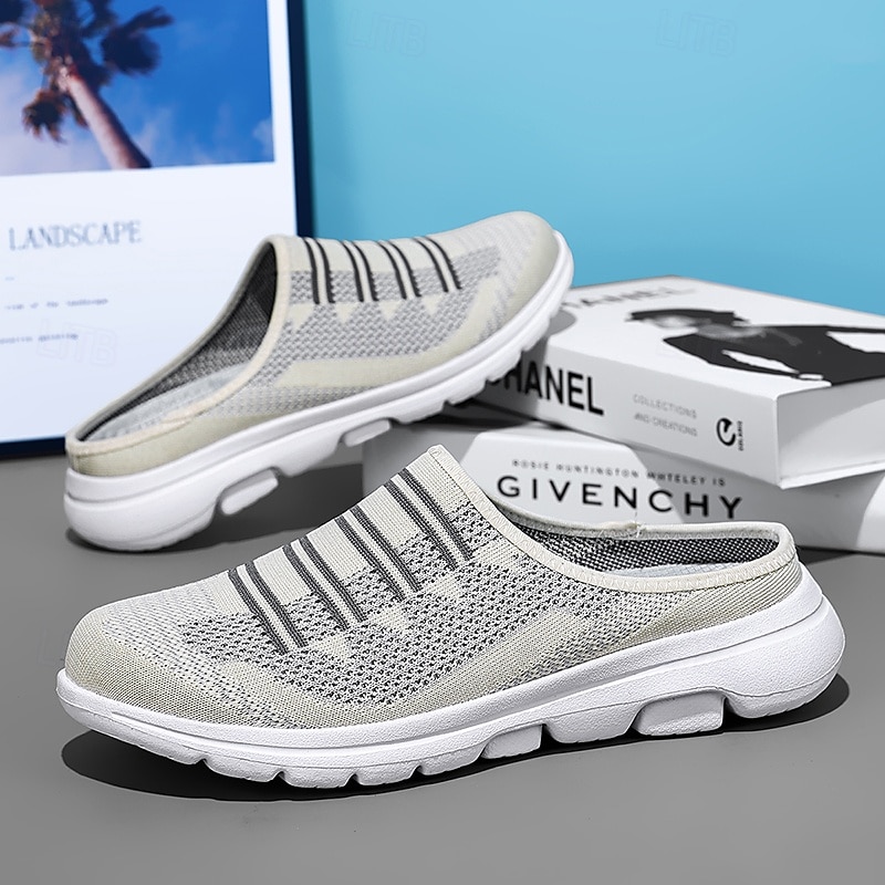 Sneakers slip-on da uomo in maglia traspirante, scarpe da passeggio leggere, scarpe casual flessibili per viaggi, attività all'aperto e uso quotidiano. del 2026 a $32.99 –P5