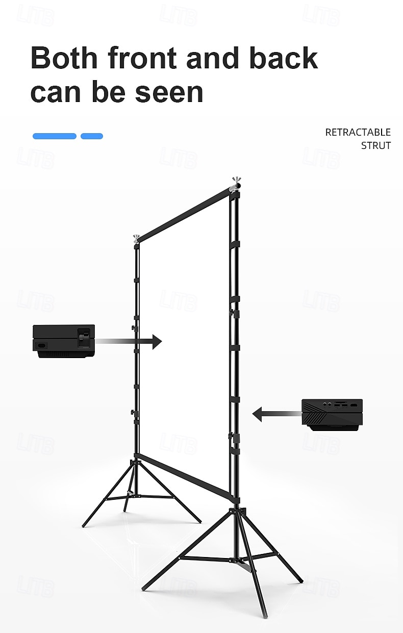 Projector Screen with Tripod Stand 100 120 Inch, 16:9 HD 4K Portable Outdoor Indoor Movie Screen with Carrying Bag, Height Adjustable Wrinkle-Free Projection Screen for Backyard Theater Camping 2026 - $125.99 –P11