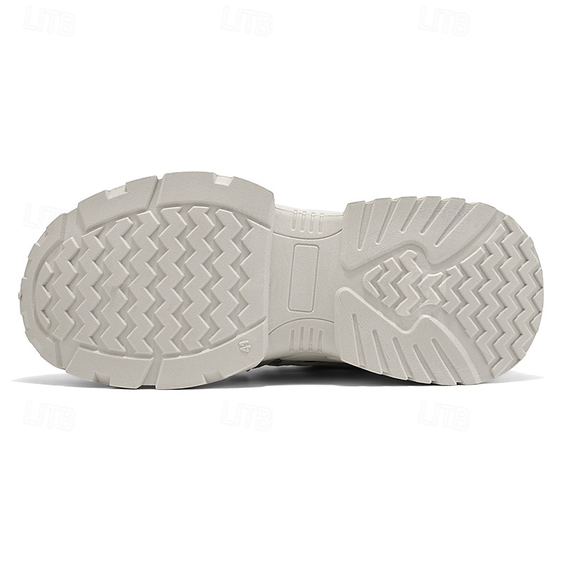 Men's White Outdoor Sneakers Lightweight Breathable Lace-Up Comfort Walking Shoes for Travel, Hiking, Daily Wear and Weekend Adventures 2026 - $34.99 –P4