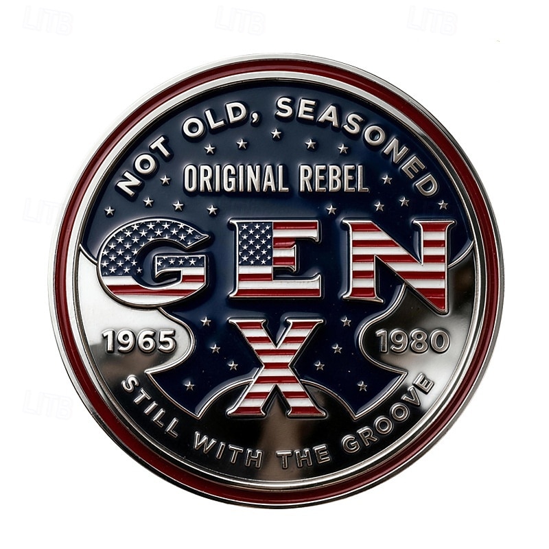 Generation X Challenge Coin 1965-1980 Proud Member Original Rebel, Badass Generation Collectible Metal Coin, Vintage Retro Gift for Men and Women 2026 - $19.99 –P3