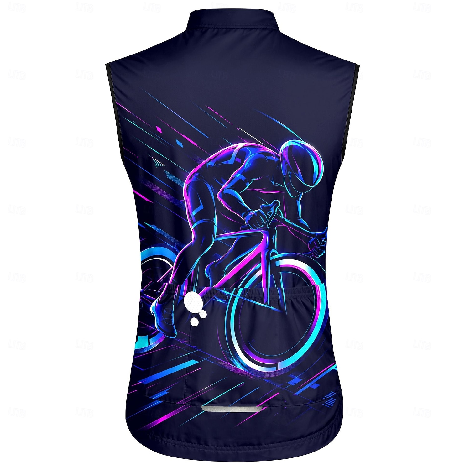 Hombre Chaleco de Ciclismo Maillot de Ciclismo Bicicleta Sin Mangas Bicicleta Chalecos Maillot Camiseta con 3 bolsillos traseros Secado rápido Bolsillo trasero Dispersor de humedad Transpirable 2026 - $30.99 –P2