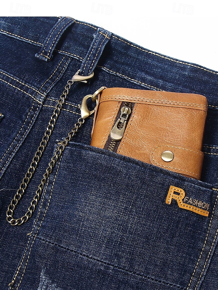 Portafoglio da uomo in vera pelle – organizer per carte, contanti e monete, design classico e resistente, ideale per lavoro e tempo libero, per l'uso quotidiano e i viaggi, disponibile in diversi del 2026 a $26.99 –P3