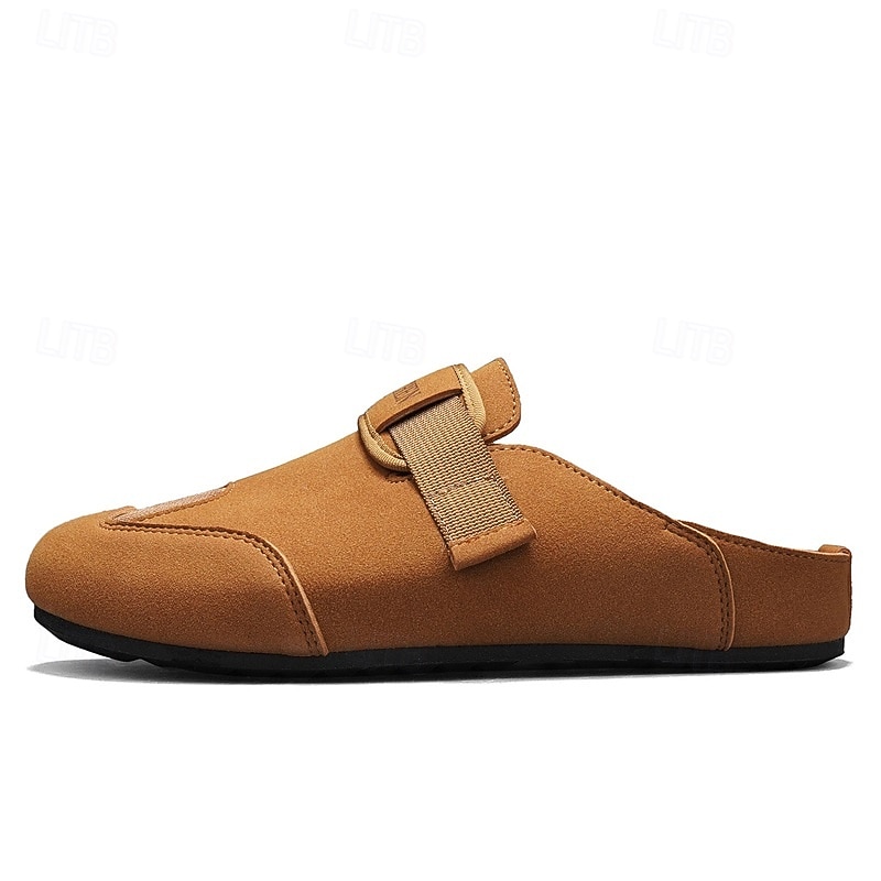 herrsandaler med stängd tå, slip-on-skor med justerbar rem, bekväma sommarskor för stranden, resorten, vardagsbruk 2026 - $32.99 –P3