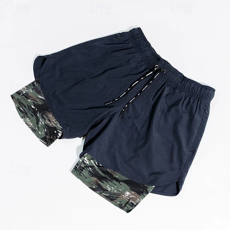 Herren Laufshorts Sportshorts Fitnessshorts Kordelzug Taschen Shorts Lässig Täglich Outdoor Sommer Frühling Schnelltrocknend Leicht Feuchtigkeitsableitend Atmungsaktiv Fitnessstudio Fitnesstraining 2026 - $20.99 –P13