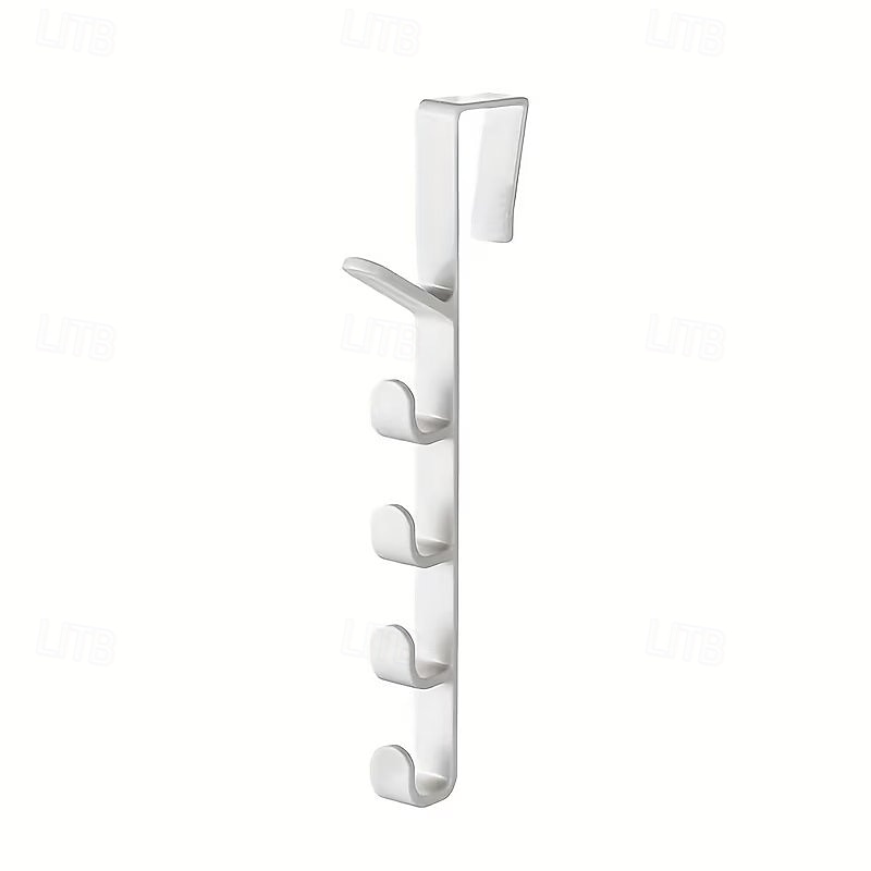 Cabideiro de porta para roupas, organizador de plástico para pendurar roupas na porta, com barra para pendurar bolsas, ideal para quarto e banheiro. &Prateleira para porta de armário de 2026 por $9.99 –P2