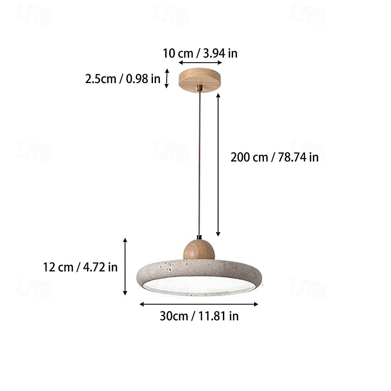Wabi-sabi Piedra Natural LED Lámpara Colgante Candelabro de Travertino Retro Nórdico para Comedor Junto a Accesorios de Iluminación para Decoración del Hogar, Candelabros Vintage 2026 - $349.99 –P1