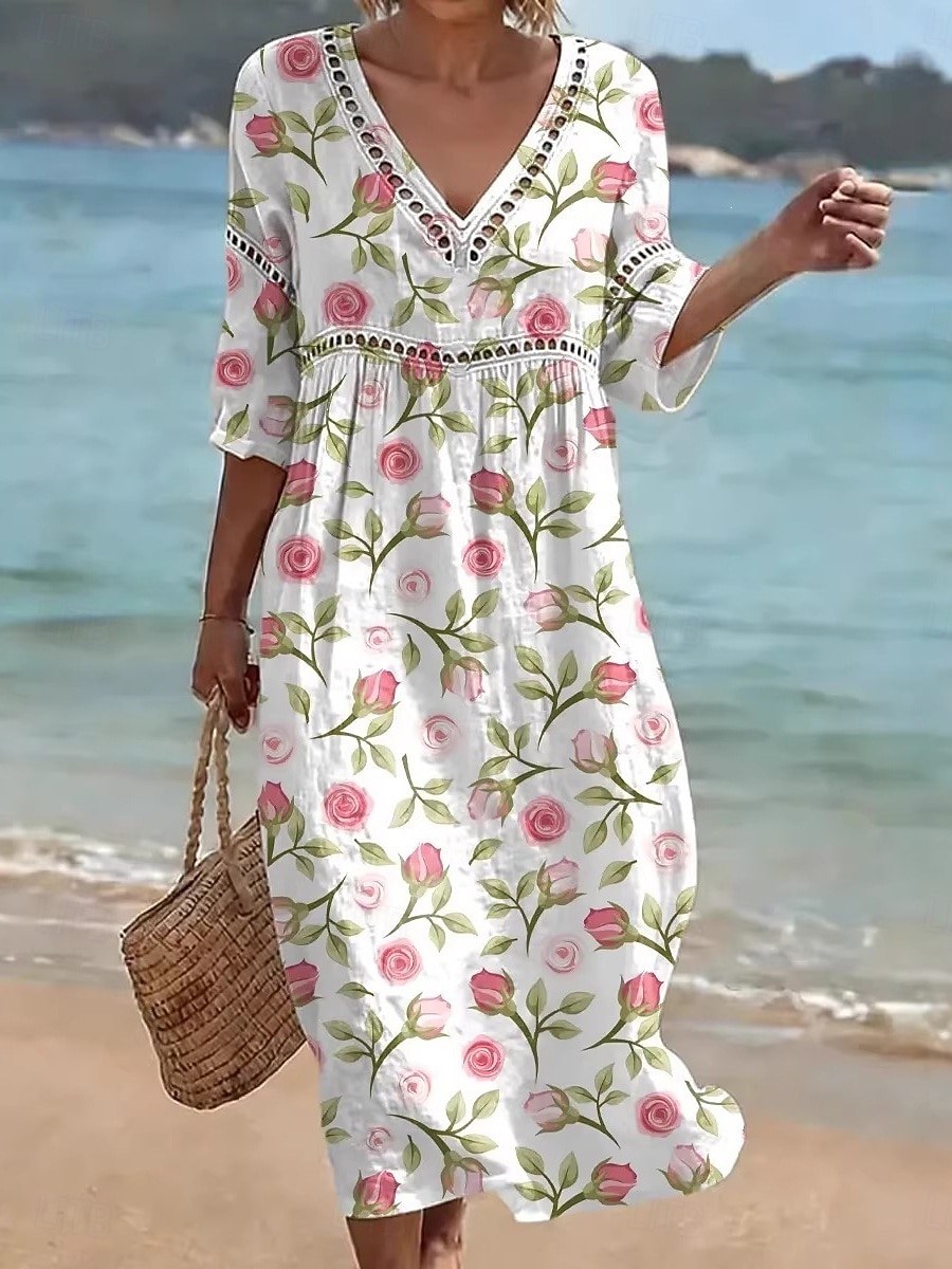 sleeveless maxi dress casual Brown - Dresses Vacation Dress YGroup_11491 Size:3-4yrs 117-109-POLKADOT | Strapless Polka