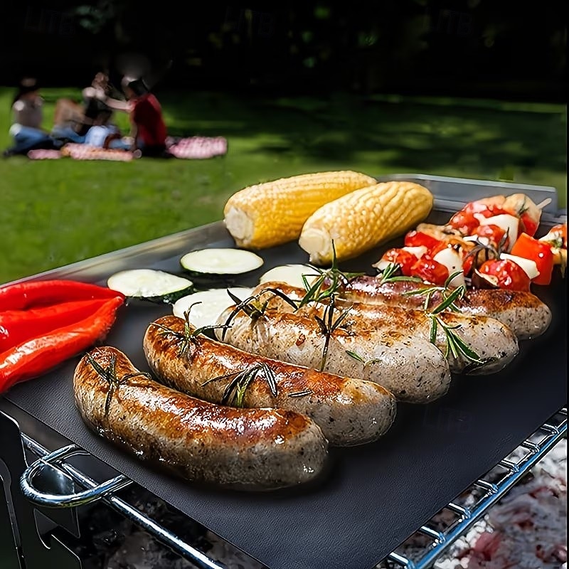Set of 5 High-Temperature Resistant Non-Stick BBQ Mats, Oven and Microwave Mats, Outdoor Picnic and Barbecue Non-Stick Grilling Mats 2026 - $19.99 –P5