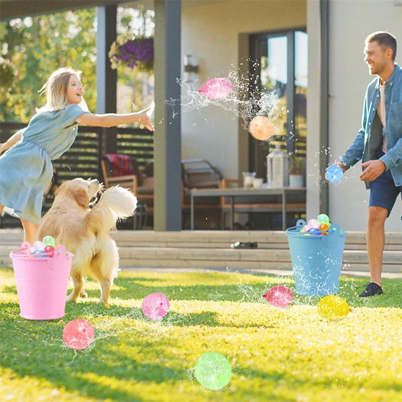 Pacote com 2000 balões de água, balões de látex coloridos e biodegradáveis com bicos de recarga para brincadeiras ao ar livre no verão, brinquedos para guerra de água para crianças e adultos, de 2026 por $18.99 –P3