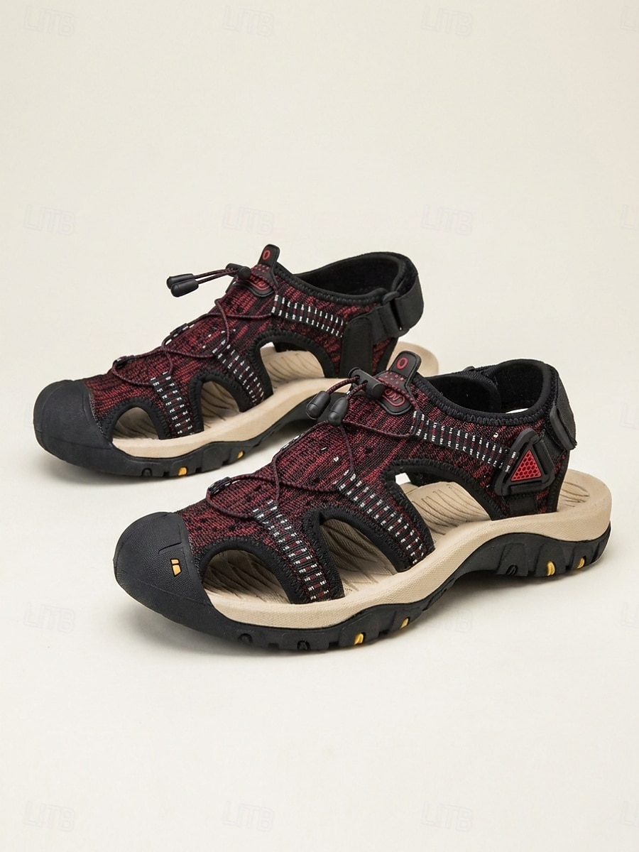 Sandalias de exterior para hombre con puntera cerrada, transpirables, estilo deportivo, para pescadores, ligeras y cómodas, ideales para actividades al aire libre, como resorts, viajes, senderismo informal y vacaciones de verano. 2026 - $42.99 –P1
