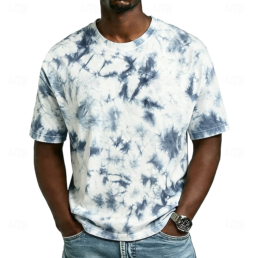 Homme Teinture par nouage T-shirt Manche Courte T-shirt Col ras du cou Chemise Vacances Quotidien Salle de sport Rue Bleu Jaune Rose Claire Printemps & Été Vêtement Tenue S M L XL 2XL 3XL de 2026 ? $27.99 –P1