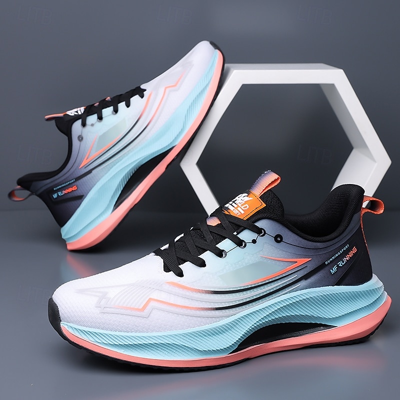 Tênis de corrida masculino branco e roxo - tênis esportivo leve e respirável - tênis atlético com amortecimento para homens, ideal para corrida, exercícios na academia, caminhada e uso diário ativo. de 2026 por $42.99 –P3