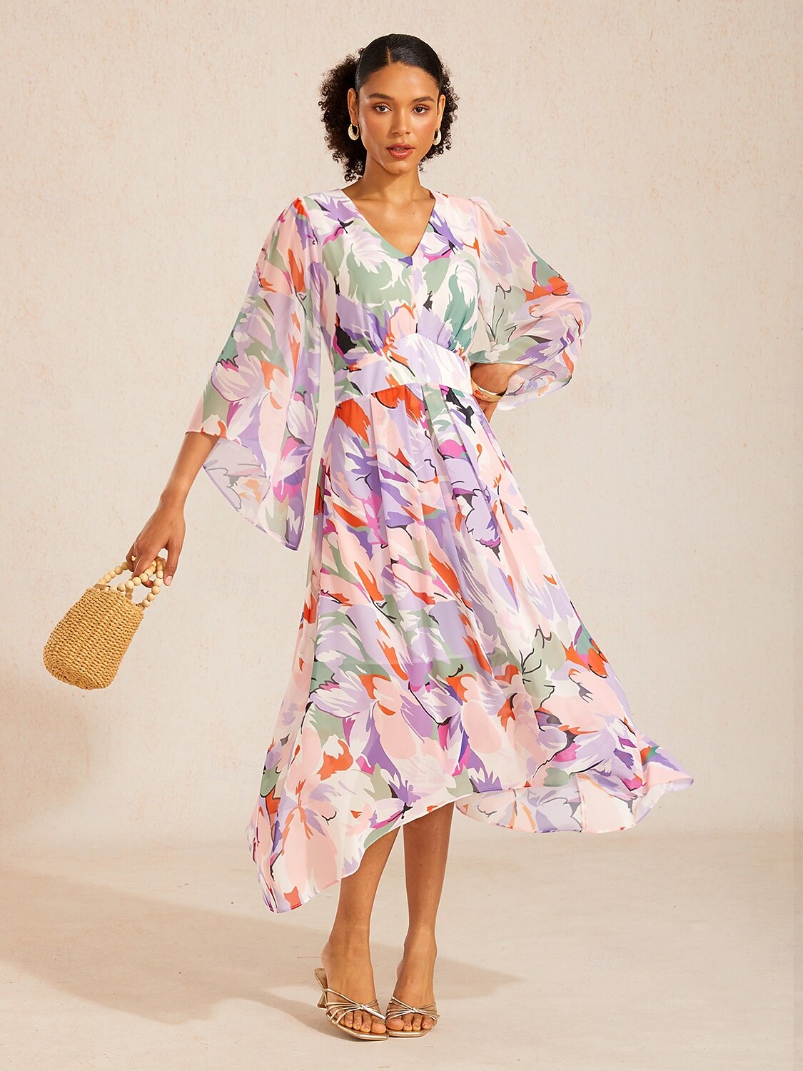 Spring Blooms Flowy Chiffon  Maxi Dress 2026 - $125.99 –P5