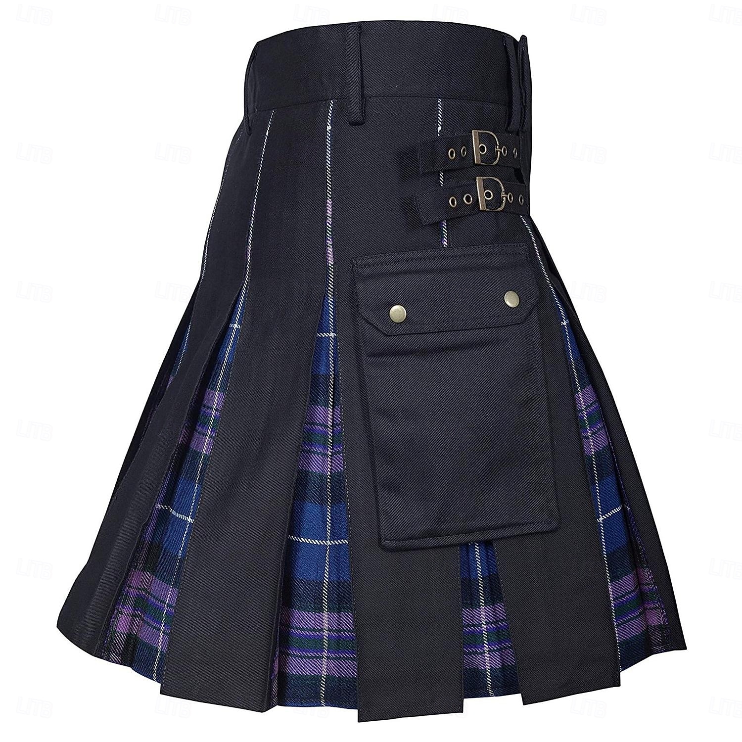 Highland scozzese Medievale Celtico Kilt scozzesi utilitari Gonnellini Vichy quadrettato Costume Per uomo Celtico Fiera Rinascimentale LARP Festival Adulti Gonnellino Primavera & Estate del 2026 a $50.99 –P4