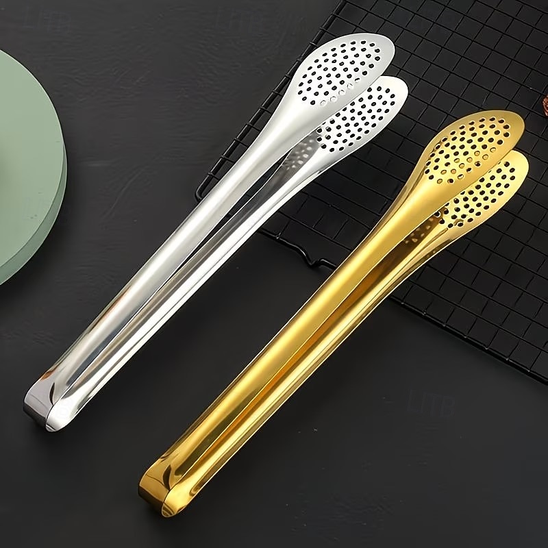 Set de 6 clești de bufet din oțel inoxidabil, potrivit pentru ridicarea salatelor, a mâncării la grătar, a pastelor, a fructelor, legumelor și cărnii, perfect pentru bucătăriile de acasă, 2026 - $14.99 –P10