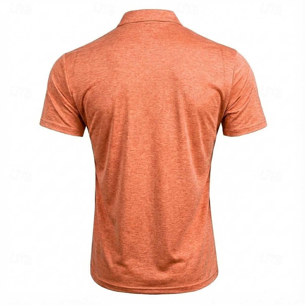 Men's Polo Shirts Zip Polo Casual Daily Quarter Zip Short Sleeve Fashion Basic Plain Lightweight Quarter Zip Summer Spring Blue White Pink Dark Green Purple Orange Polo Shirts 2026 - $21.99 –P4