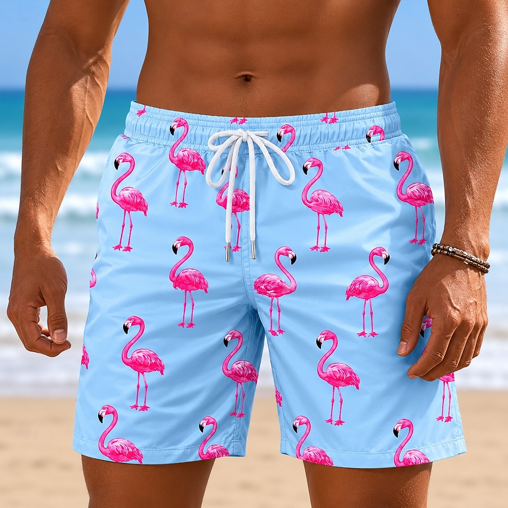 Per uomo Animale Fenicottero Costumi da bagno Costumi da bagno Pantaloncini da bagno Pantaloncini da Surf Misura del girovita medio Hawaiano Quotidiano Vacanza al Mare Tasche Laterali fodera in rete del 2026 a $20.99 –P2