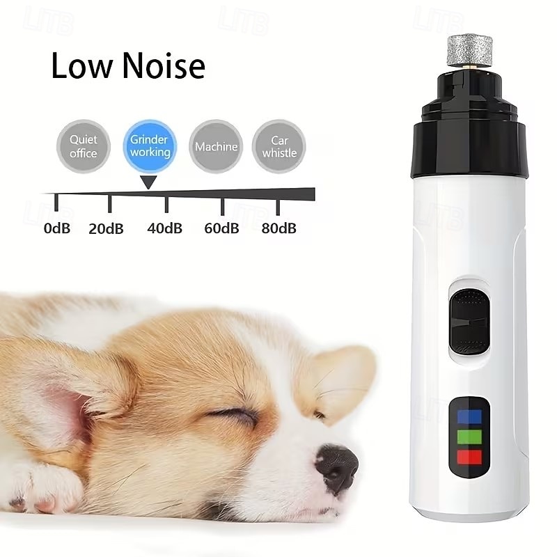 Silent Groom Pro Nail Grinder, Dog Nail Trimmer, Rechargeable Usb Charging Electric Pet Nail Grinder, Pet Nail Grinder for Dogs, Silent Dog Nail Grinder, Dog Nail Trimmers 2026 - $23.99 –P1