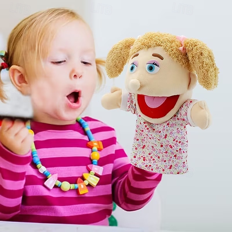6pcs Family Hand Puppets Set, Soft Plush Human Puppets with Movable Mouths, Grandpa Grandma Dad Mom Son Daughter Puppets for Preschool Early Teaching, Role Play Storytelling for Toddlers Kids 2026 - $42.99 –P9