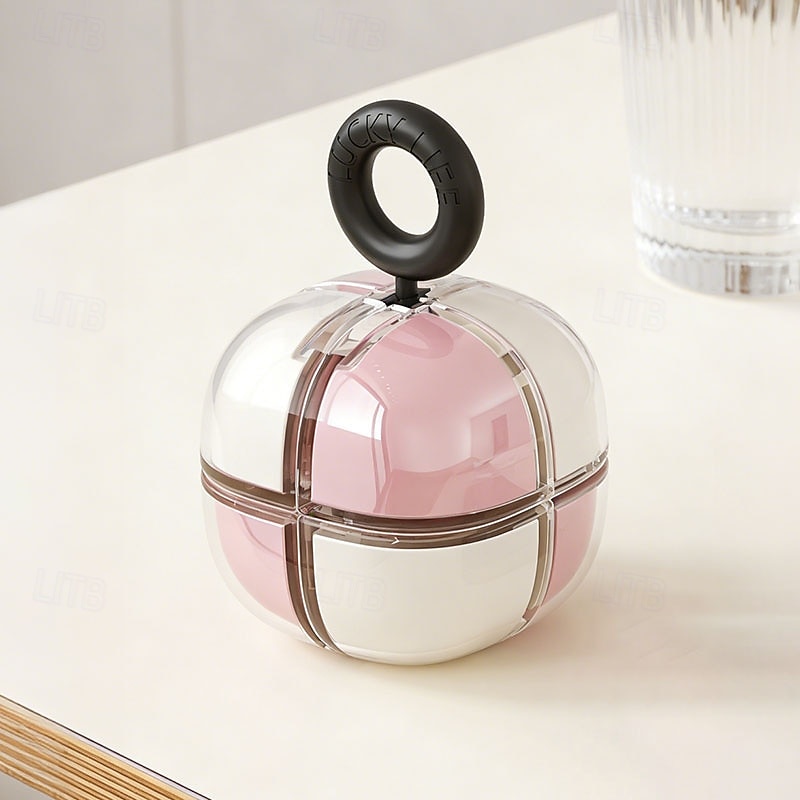 Portapillole magnetico a forma di cubo, organizer portatile per medicinali da 7 giorni, mini contenitore da viaggio per pillole per tre pasti al giorno, dispenser giornaliero di vitamine, integratori del 2026 a $11.99 –P12
