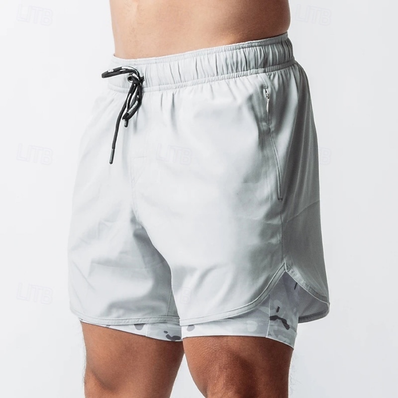 Herren Laufshorts Sportshorts Fitnessshorts Kordelzug Taschen Shorts Lässig Täglich Outdoor Sommer Frühling Schnelltrocknend Leicht Feuchtigkeitsableitend Atmungsaktiv Fitnessstudio Fitnesstraining 2026 - $20.99 –P3