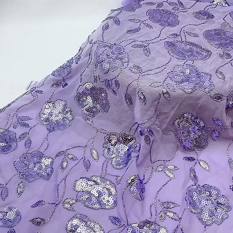 Zweiteilig A-Linie Knöchellänge Tee-Länge Kleid für Hochzeitsgäste Brautmutterkleid Ärmellos Langarm Rundausschnitt Elegant luxuriös Glanz & Glamour Formell Hochzeitsgast Chiffon Paillettenbesetzt mit 2026 - $182.99 –P6