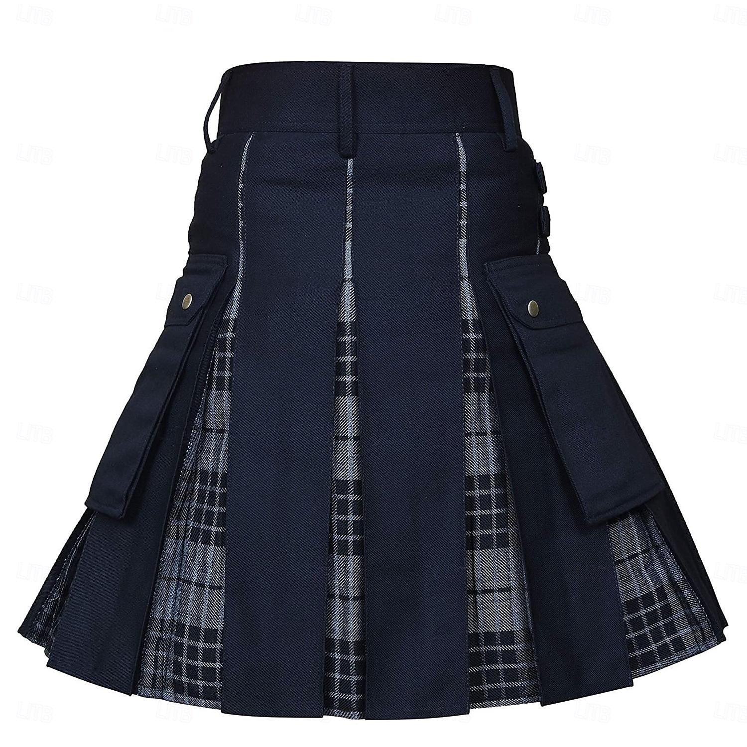 Highland scozzese Medievale Celtico Kilt scozzesi utilitari Gonnellini Vichy quadrettato Costume Per uomo Celtico Fiera Rinascimentale LARP Festival Adulti Gonnellino Primavera & Estate del 2026 a $50.99 –P9