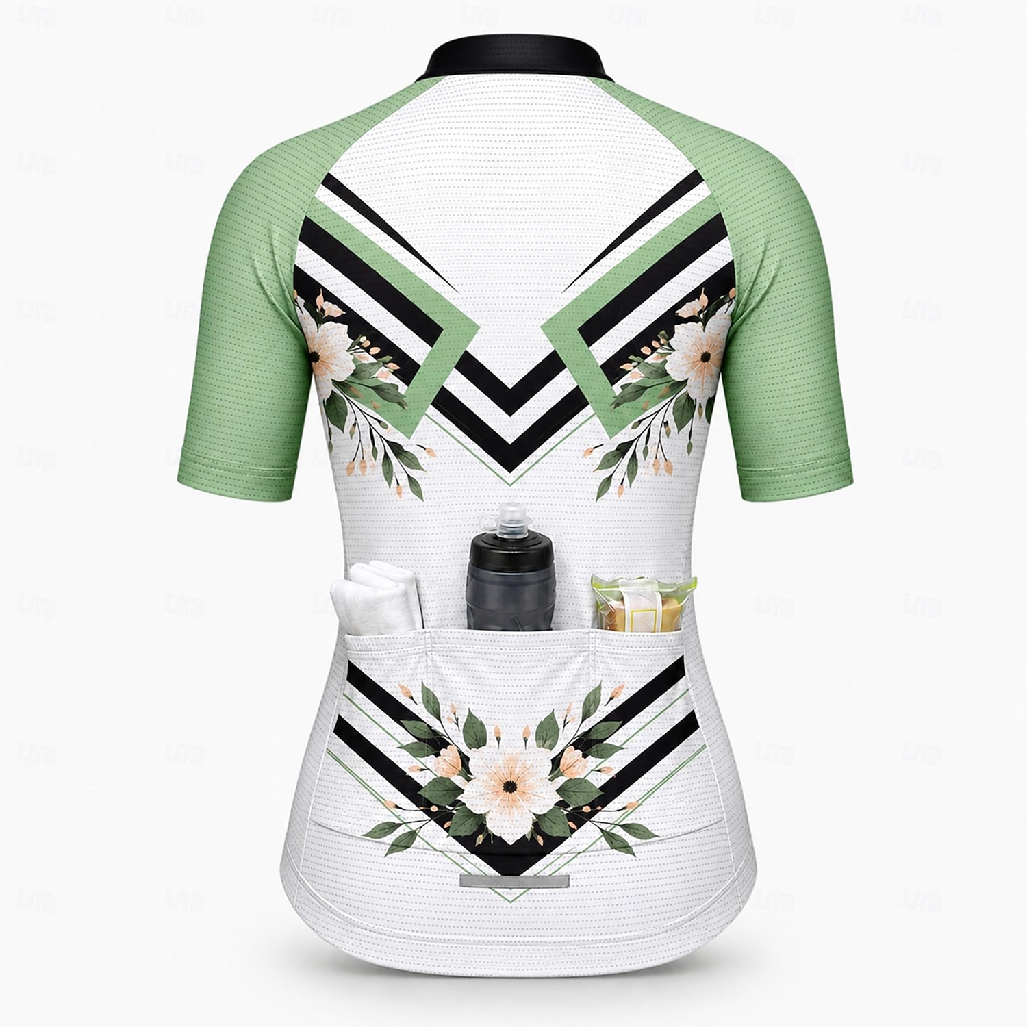 Mulheres Camisa para Ciclismo Floral Manga Curta Moto Camisa / Roupas Para Esporte Blusas com 3 bolsos traseiros Filtro Solar Resistente a UV Secagem Rápida Tiras Refletoras Esportes Amarelo Vermelho de 2026 por $28.99 –P3